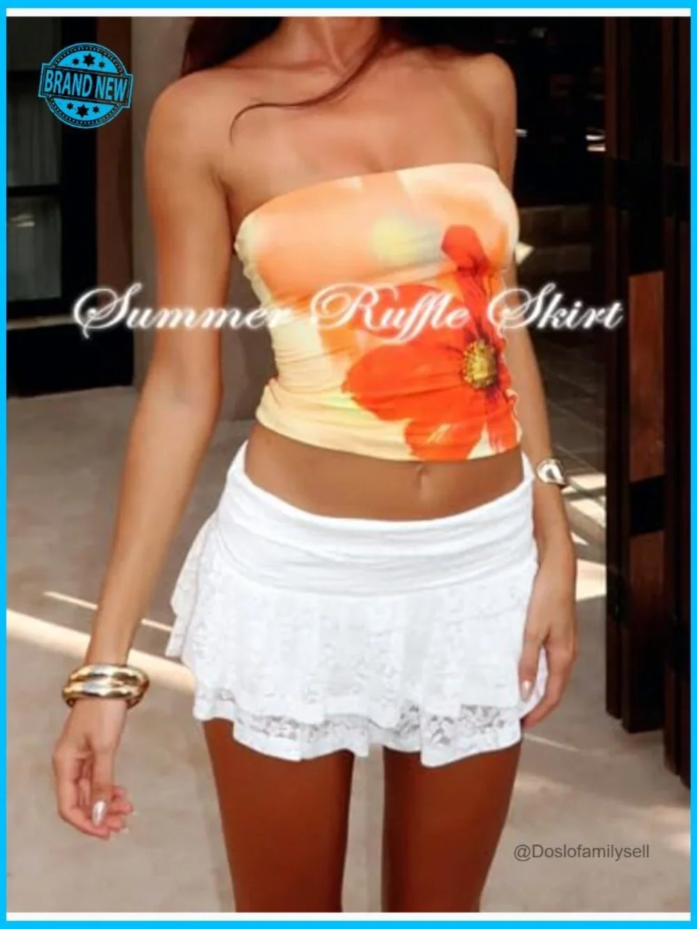 Lace Ruffle Mini Skort High Waisted See Through Pleated Y2K Cute Short Skirt